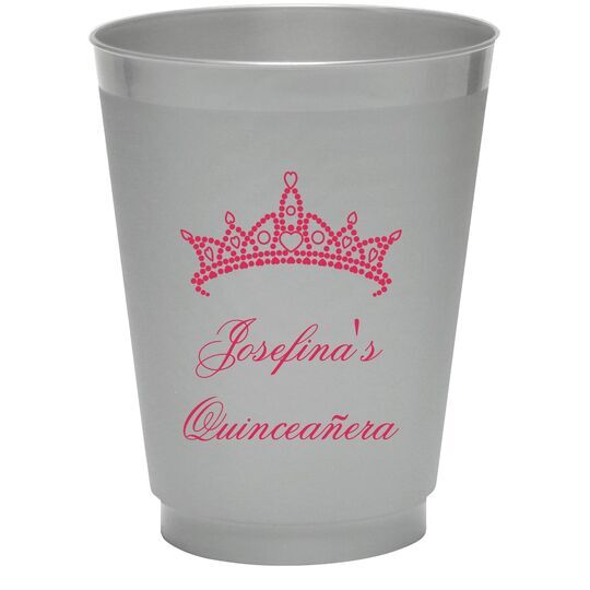 Diamond Crown Colored Shatterproof Cups